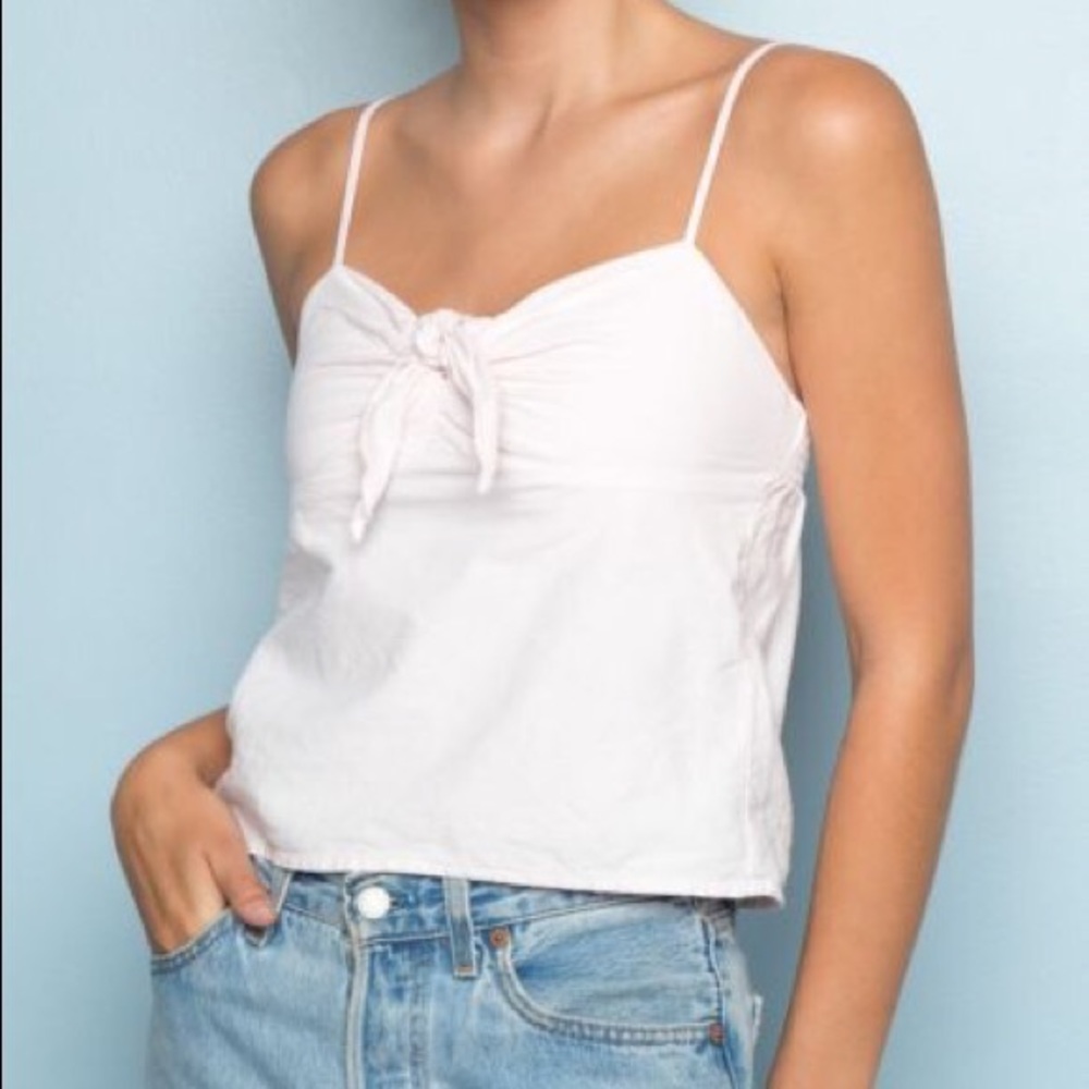 Brandy Melville pink knot Sasha top